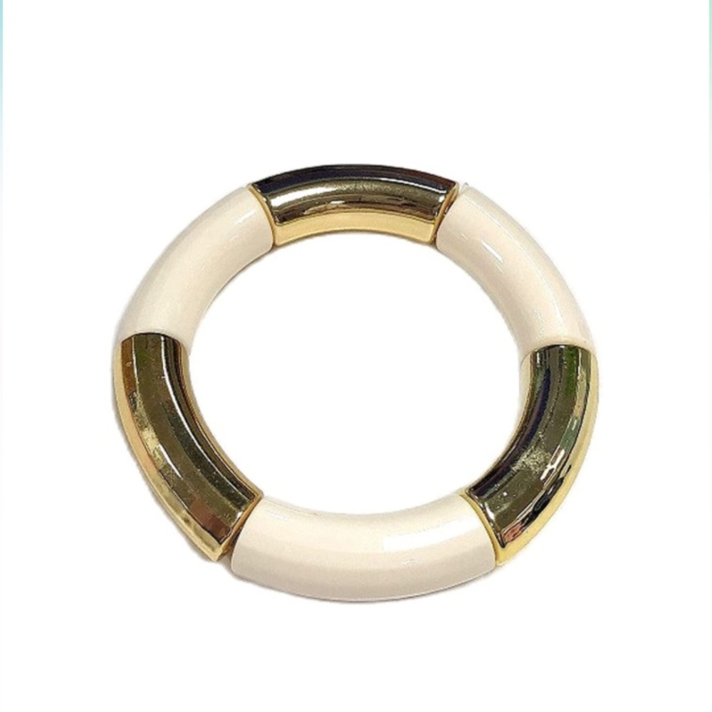 Bamboo Tube Elastic Bracelet